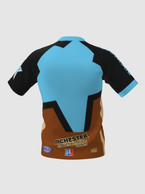 Podiumwear Men's Silver Short Sleeve MTB Jersey - New Fabric 2025!