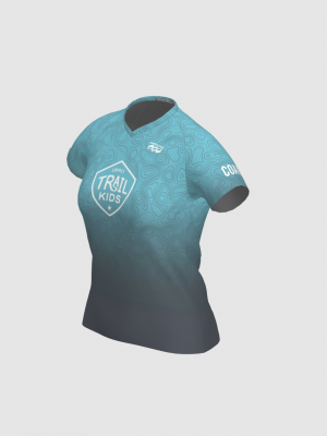 Podiumwear Women's Silver Short Sleeve MTB Jersey - NEW FABRIC 2025!
