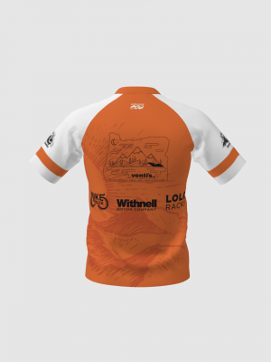 Podiumwear Men's Silver Short Sleeve MTB Jersey - New Fabric 2025!