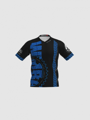 Podiumwear Men's Silver Short Sleeve MTB Jersey - New Fabric 2025!