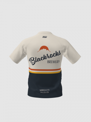 Podiumwear Men's Silver Short Sleeve MTB Jersey - New Fabric 2025!