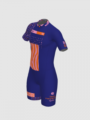 Podiumwear Men's Short Sleeve Skinsuit with Pockets