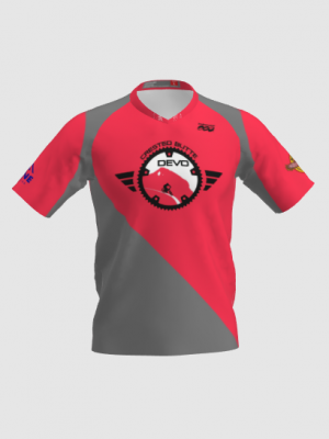 Podiumwear Men's Silver Short Sleeve MTB Jersey - New Fabric 2025!