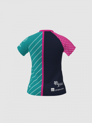 Podiumwear Women's Silver Short Sleeve MTB Jersey - NEW FABRIC 2025!