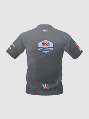 Podiumwear Men's Silver Short Sleeve MTB Jersey - New Fabric 2025!