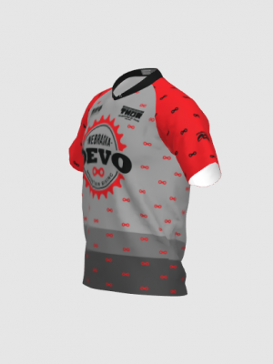 Podiumwear Men's Silver Short Sleeve MTB Jersey - New Fabric 2025!