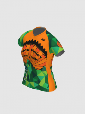 Podiumwear Women's Silver Short Sleeve MTB Jersey - NEW FABRIC 2025!