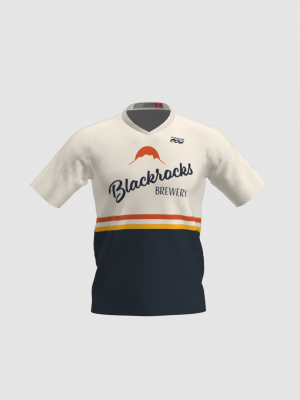 Podiumwear Men's Silver Short Sleeve MTB Jersey - New Fabric 2025!