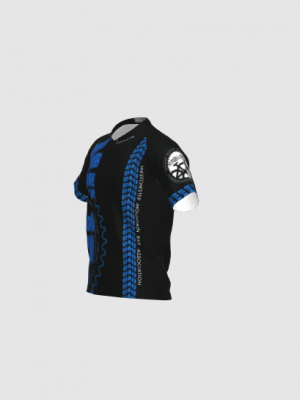 Podiumwear Men's Silver Short Sleeve MTB Jersey - New Fabric 2025!