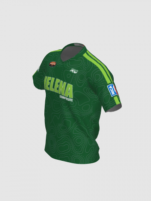 Podiumwear Men's Silver Short Sleeve MTB Jersey - New Fabric 2025!