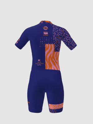 Podiumwear Men's Short Sleeve Skinsuit with Pockets