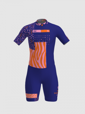 Podiumwear Men's Short Sleeve Skinsuit with Pockets