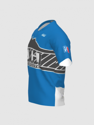 Podiumwear Men's Silver Short Sleeve MTB Jersey - New Fabric 2025!