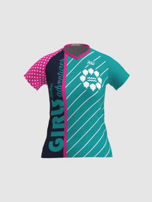 Podiumwear Women's Silver Short Sleeve MTB Jersey - NEW FABRIC 2025!