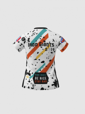 Podiumwear Women's Silver Short Sleeve MTB Jersey - NEW FABRIC 2025!
