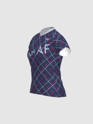 Podiumwear Women's Silver Short Sleeve MTB Jersey - NEW FABRIC 2025!