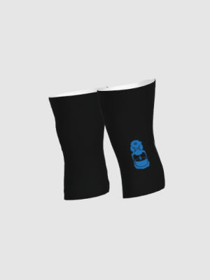 Podiumwear Dyed Black Kneewarmers