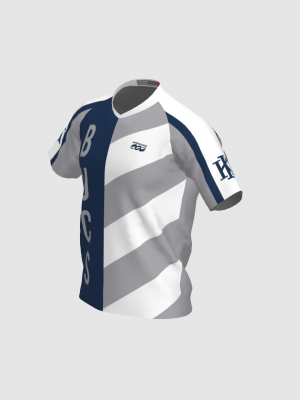 Podiumwear Men's Silver Short Sleeve MTB Jersey - New Fabric 2025!