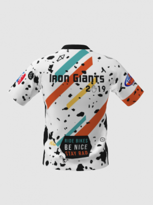 Podiumwear Men's Silver Short Sleeve MTB Jersey - New Fabric 2025!