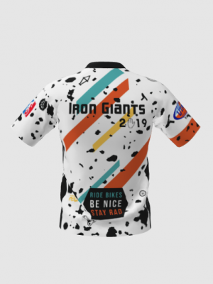 Podiumwear Men's Silver Short Sleeve MTB Jersey