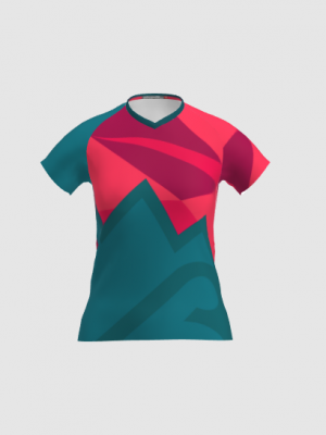 Podiumwear Women's Silver Short Sleeve MTB Jersey - NEW FABRIC 2025!