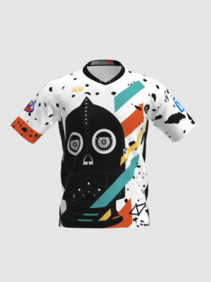 Podiumwear Men's Silver Short Sleeve MTB Jersey