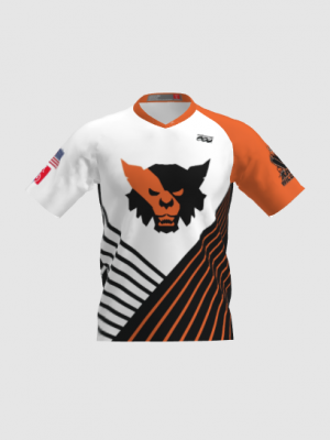 Podiumwear Men's Silver Short Sleeve MTB Jersey - New Fabric 2025!