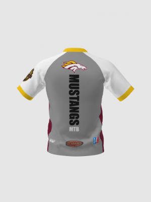 Podiumwear Men's Silver Short Sleeve MTB Jersey - New Fabric 2025!