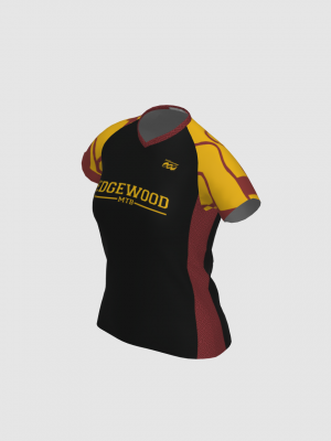Podiumwear Women's Silver Short Sleeve MTB Jersey - NEW FABRIC 2025!