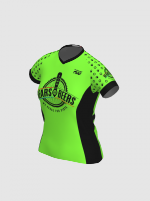 Podiumwear Women's Silver Short Sleeve MTB Jersey - NEW FABRIC 2025!