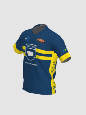 Podiumwear Men's Silver Short Sleeve MTB Jersey - New Fabric 2025!