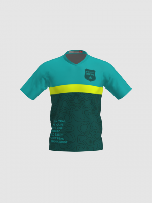 Podiumwear Men's Silver Short Sleeve MTB Jersey - New Fabric 2025!