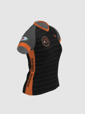 Podiumwear Women's Silver Short Sleeve MTB Jersey - NEW FABRIC 2025!