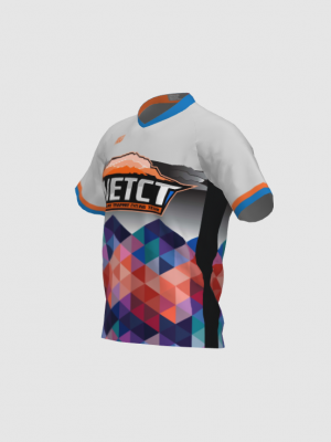 Podiumwear Men's Silver Short Sleeve MTB Jersey - New Fabric 2025!