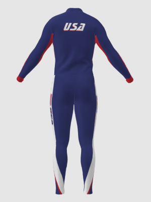 Podiumwear Unisex Silver Two-Piece Race Suit