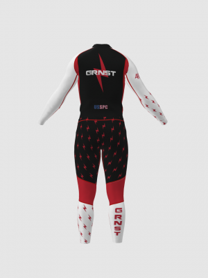 Podiumwear Unisex Gold Two-Piece Race Suit