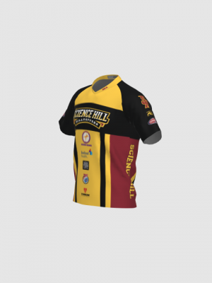 Podiumwear Men's Silver Short Sleeve MTB Jersey - New Fabric 2025!