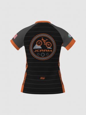 Podiumwear Women's Silver Short Sleeve MTB Jersey - NEW FABRIC 2025!