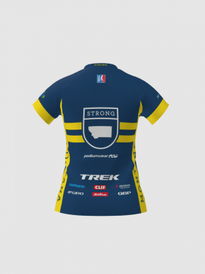 Podiumwear Women's Silver Short Sleeve MTB Jersey - NEW FABRIC 2025!