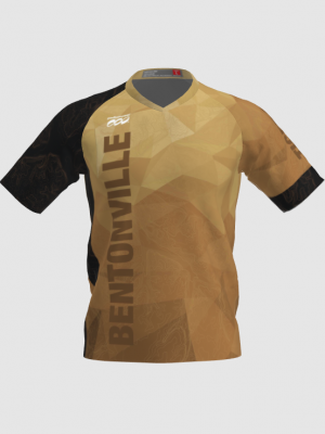 Podiumwear Men's Silver Short Sleeve MTB Jersey - New Fabric 2025!