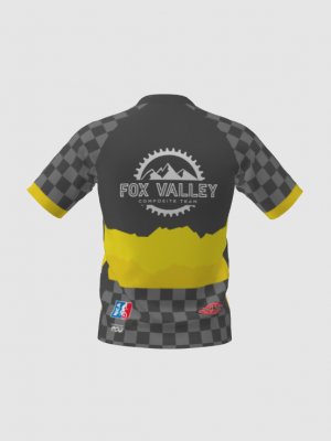 Podiumwear Men's Silver Short Sleeve MTB Jersey - New Fabric 2025!