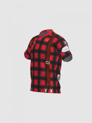 Podiumwear Men's Silver Short Sleeve MTB Jersey - New Fabric 2025!