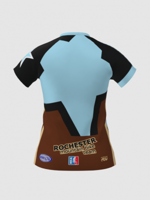 Podiumwear Women's Silver Short Sleeve MTB Jersey - NEW FABRIC 2025!