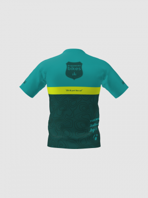 Podiumwear Men's Silver Short Sleeve MTB Jersey - New Fabric 2025!
