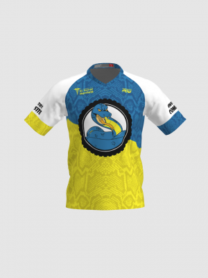 Podiumwear Men's Silver Short Sleeve MTB Jersey - New Fabric 2025!