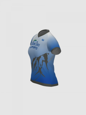 Podiumwear Women's Silver Short Sleeve MTB Jersey - NEW FABRIC 2025!