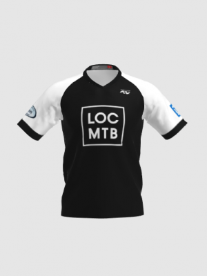 Podiumwear Men's Silver Short Sleeve MTB Jersey - New Fabric 2025!