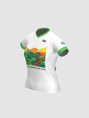 Podiumwear Women's Silver Short Sleeve MTB Jersey