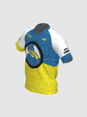 Podiumwear Men's Silver Short Sleeve MTB Jersey - New Fabric 2025!