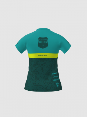 Podiumwear Women's Silver Short Sleeve MTB Jersey - NEW FABRIC 2025!